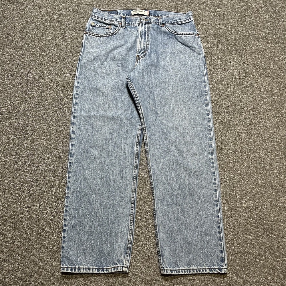 Levi's 505 Regular Fit Light Wash Jeans Men's W36 L30 Straight Leg‎